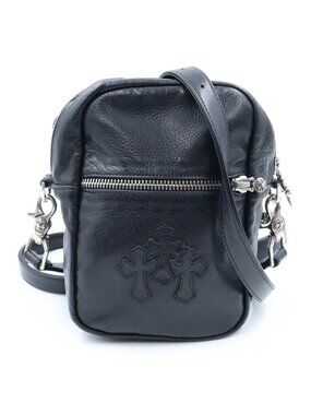 Chrome Hearts Taka Mini Lthr Takamini Cemetery Cross Patch Leather Shoulder Bag